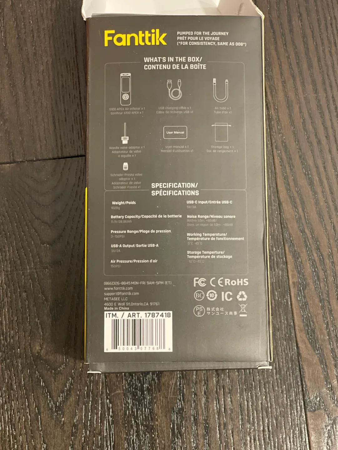 Fantiik S100 Apex Portable Air Inflator image indicator(3)