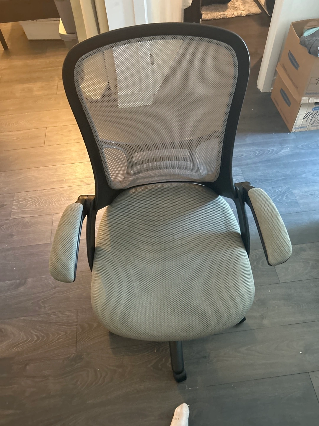 Office Chair - Mesh Back, Grey Fabric | Karrot