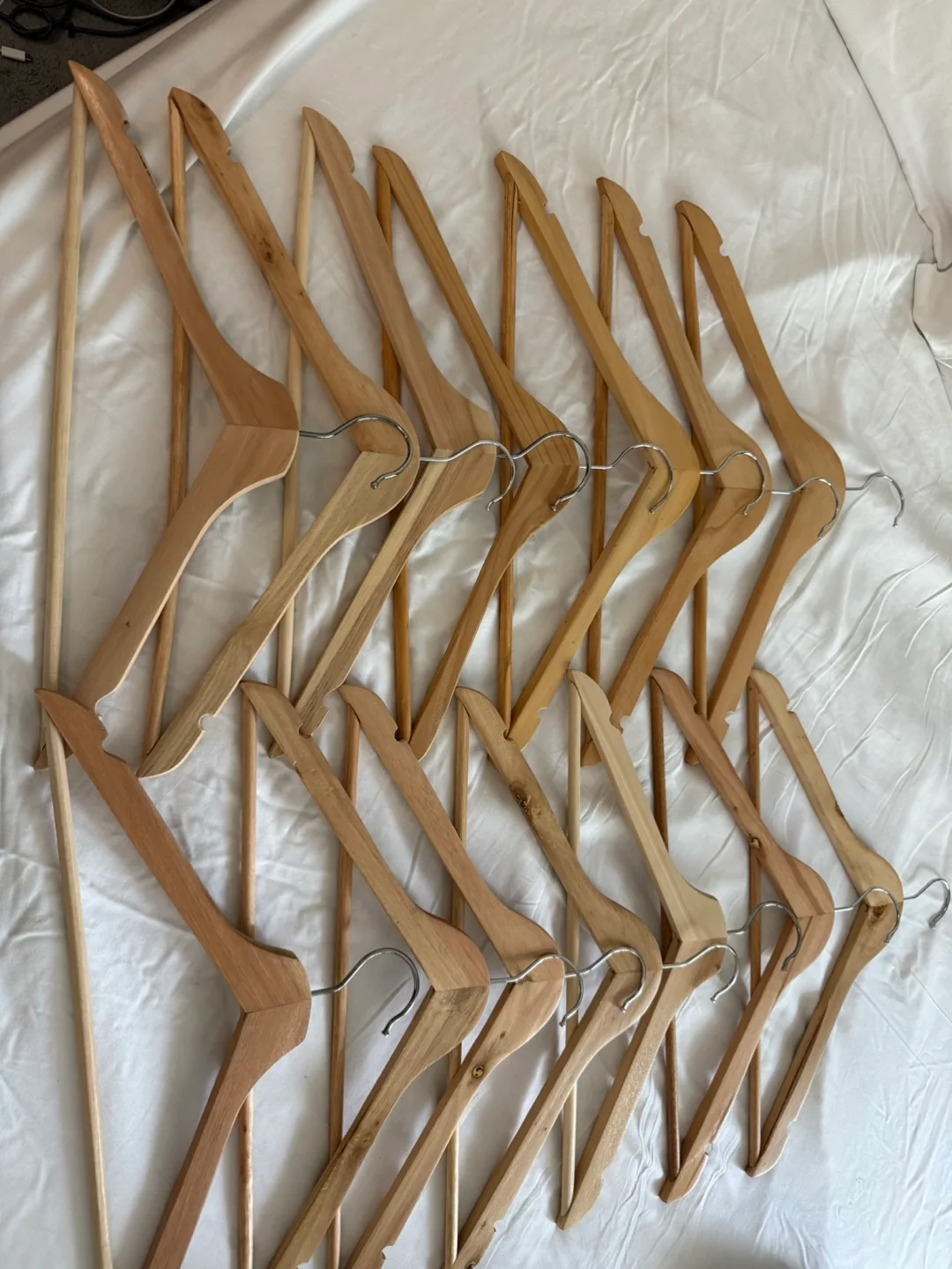 14 Wooden Clothes Hangers thumbnail
