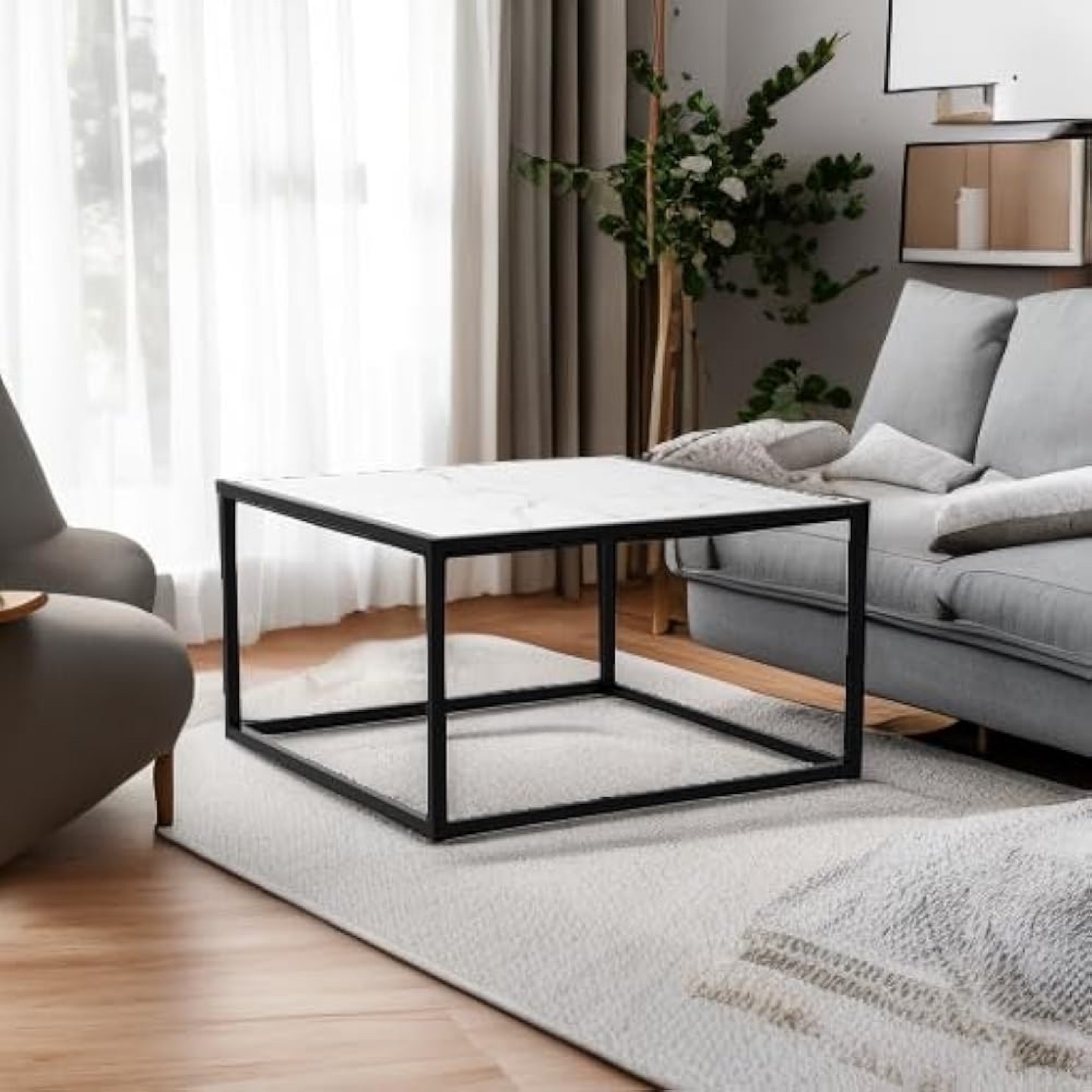 New Simple Modern White Marble Coffee Table - photo 5