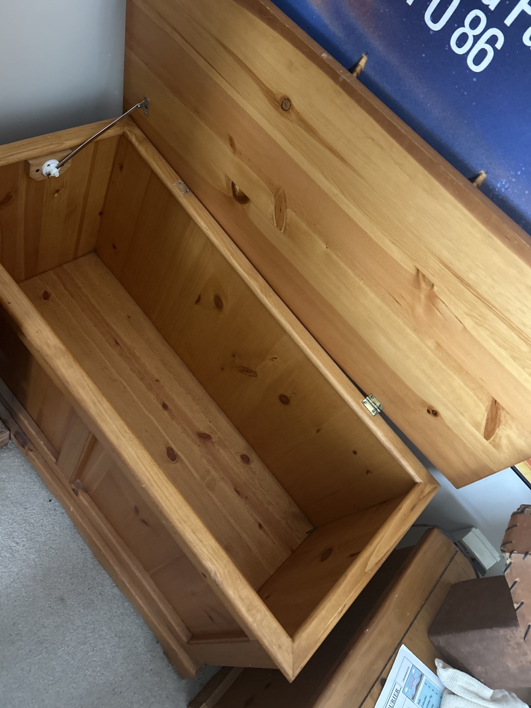 Solid Pine Wood Toy Chest - photo 2