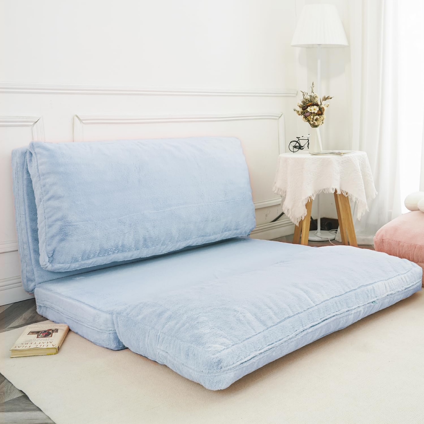 New N&V Folding Bean Bag Bed, Foam Filling Folding Soft Top - photo 4