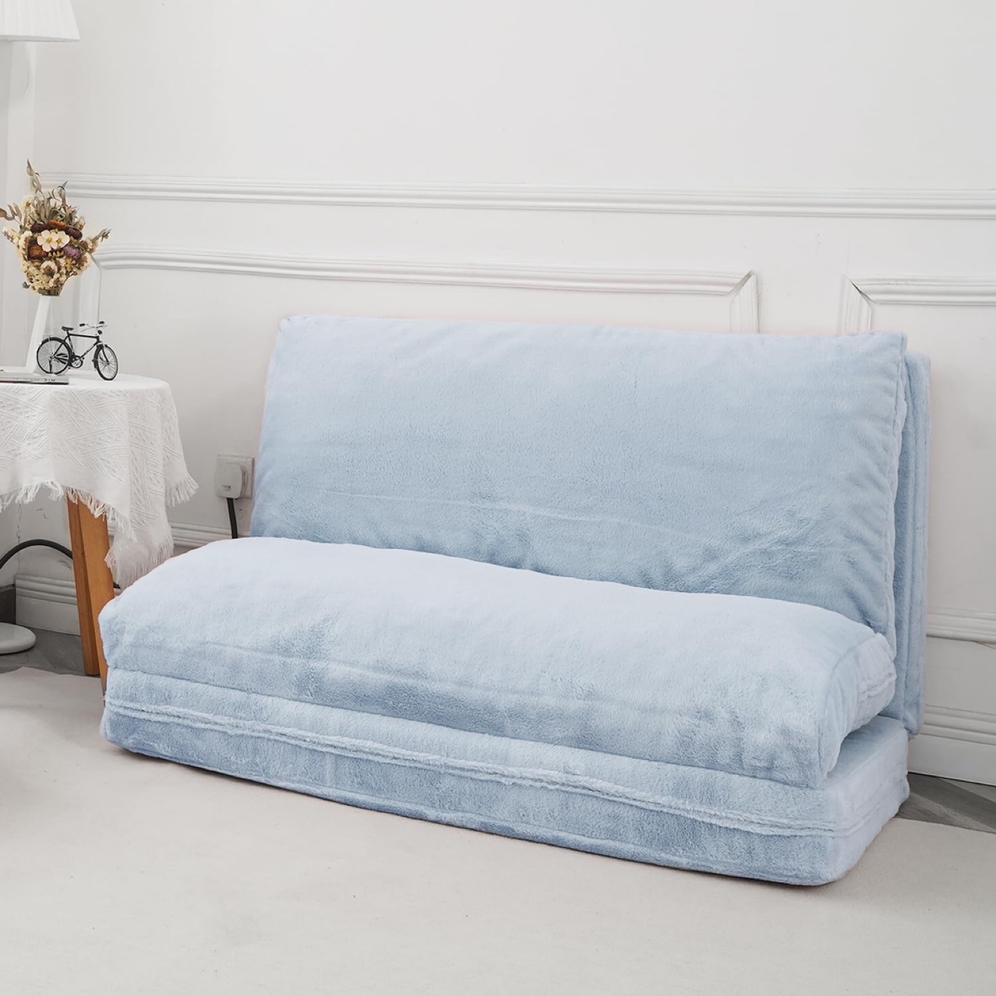 New N&V Folding Bean Bag Bed, Foam Filling Folding Soft Top - photo 2