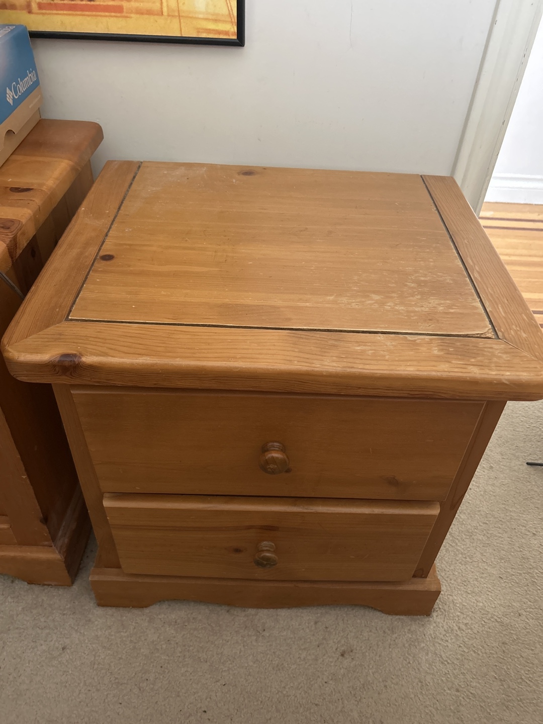 Pair of Wooden Nightstands