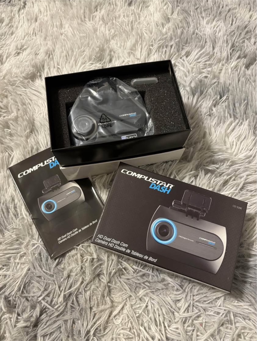 Compustar Dash CD-3200 HD Dual Dash Cam New