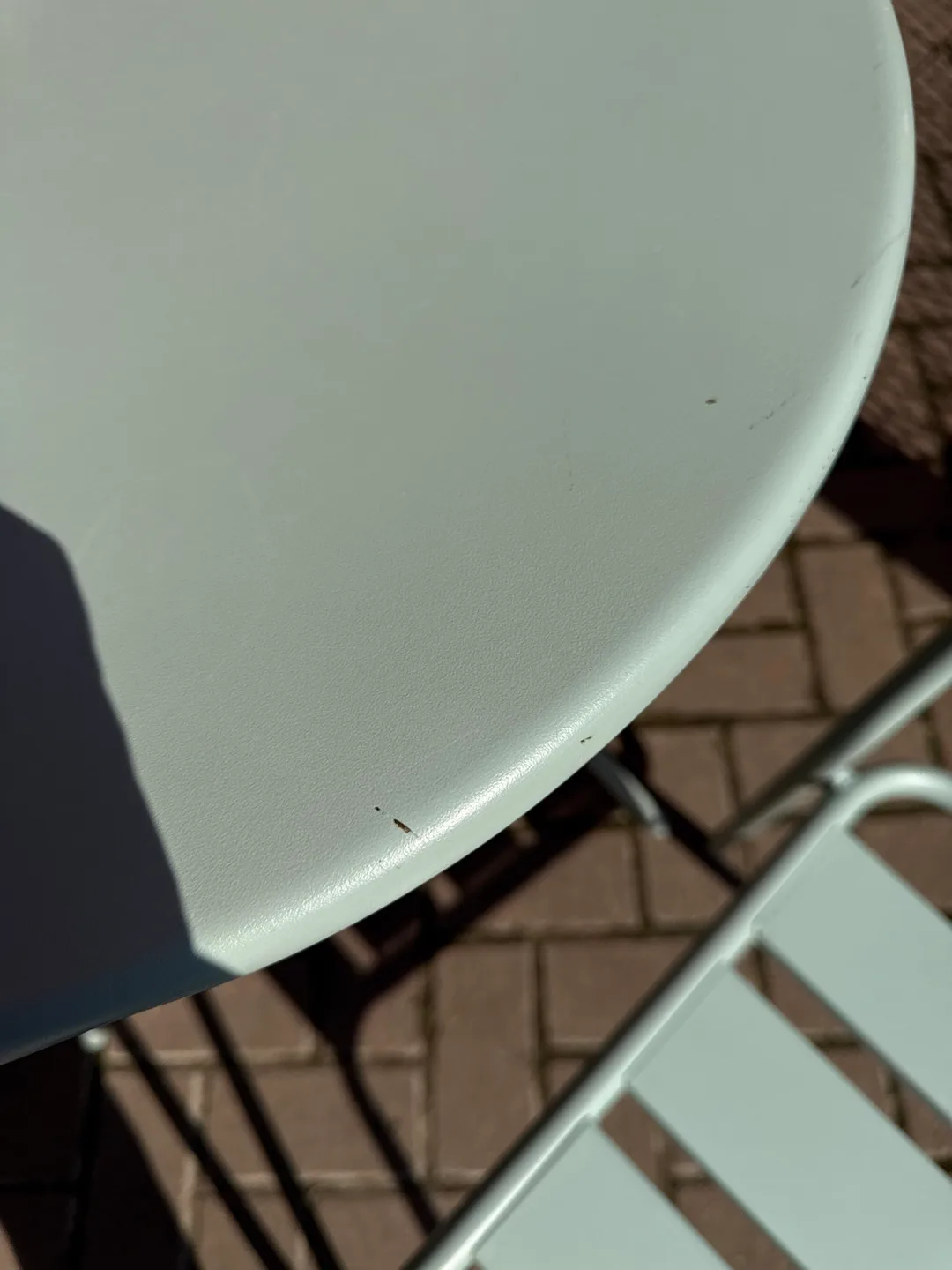 #moving Metal Bistro Set - 1 Table, 2 Chairs - Pale Green image indicator(3)