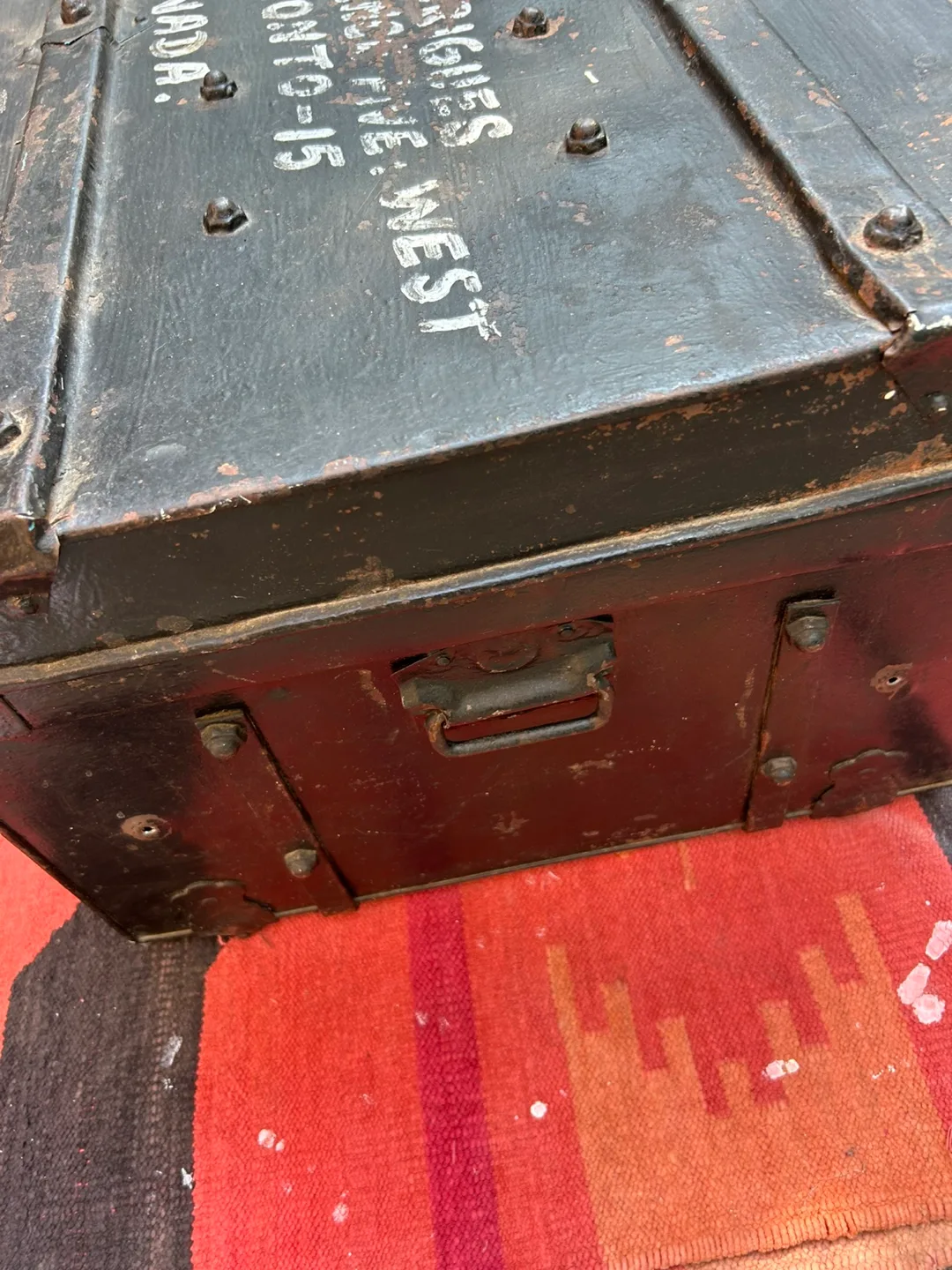 Vintage Metal Trunk - J. W. Rodrigues image indicator(4)