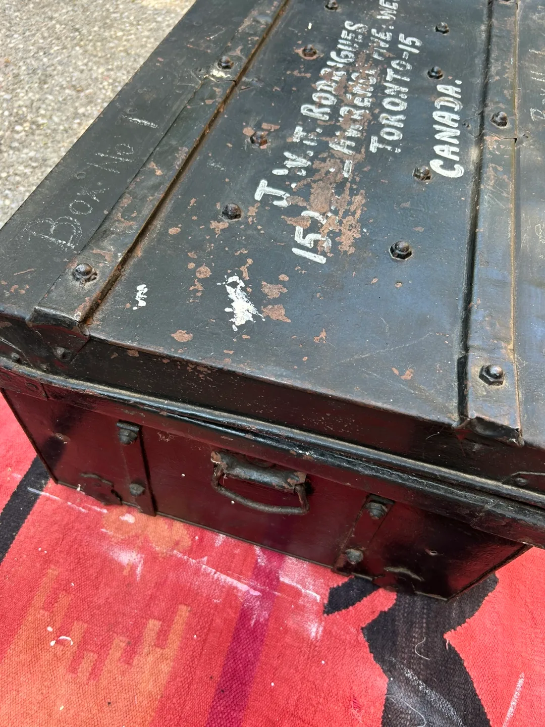Vintage Metal Trunk - J. W. Rodrigues image indicator(3)