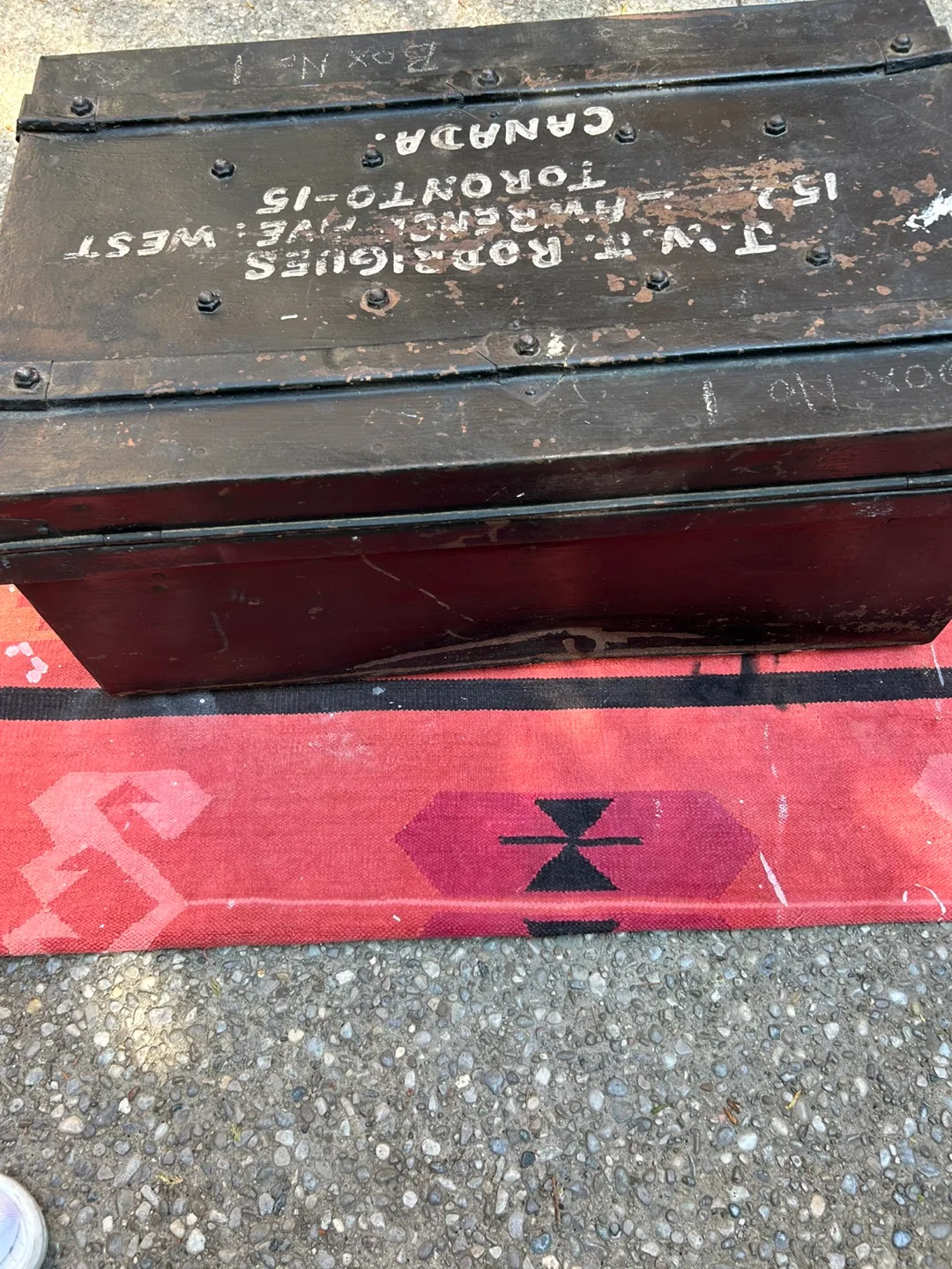 Vintage Metal Trunk - J. W. Rodrigues image indicator(5)