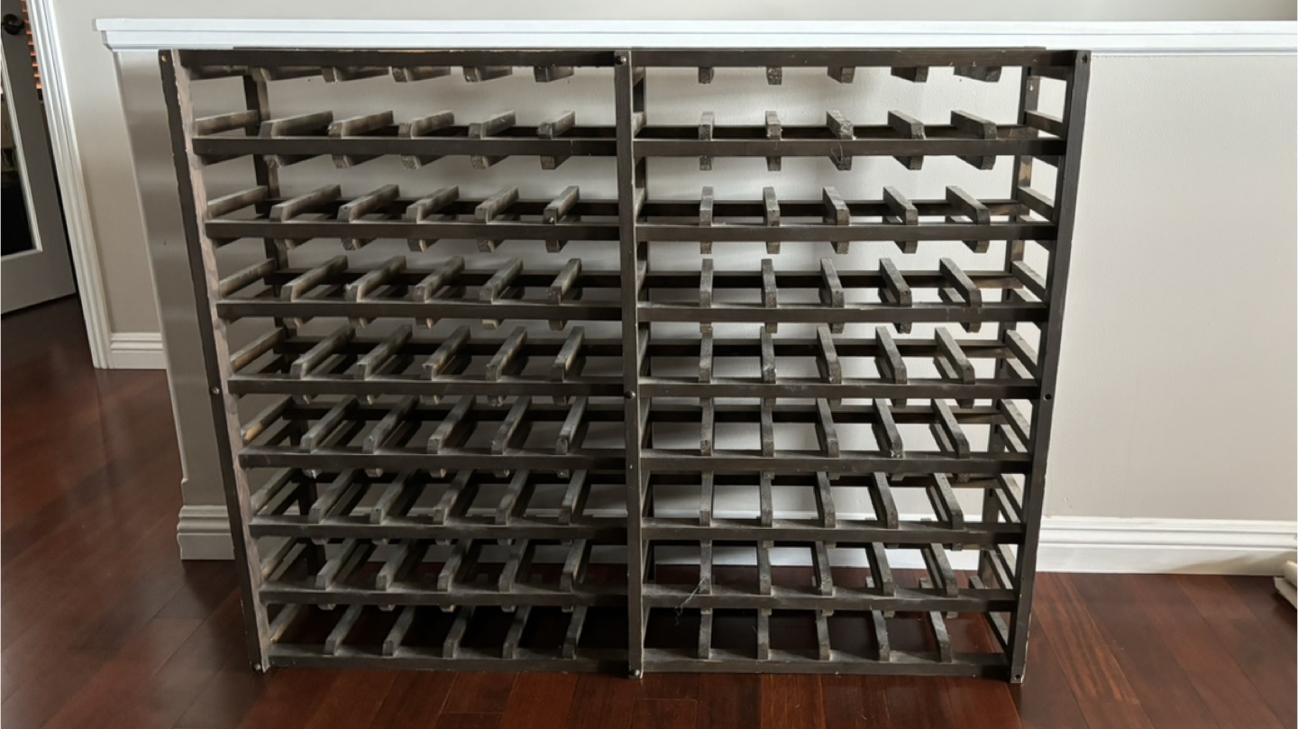 Large Wooden Wine Rack - photo 2