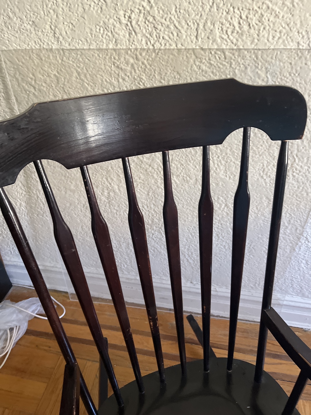 Vintage Wooden Rocking Chair - photo 4