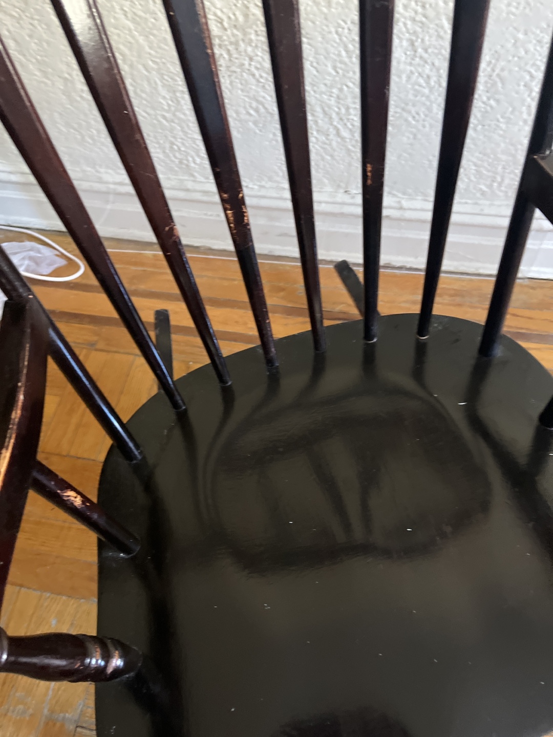 Vintage Wooden Rocking Chair - photo 5