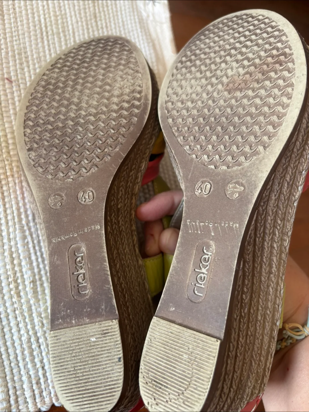 Rieker Women's Multicoloured Wedge Sandals image indicator(7)