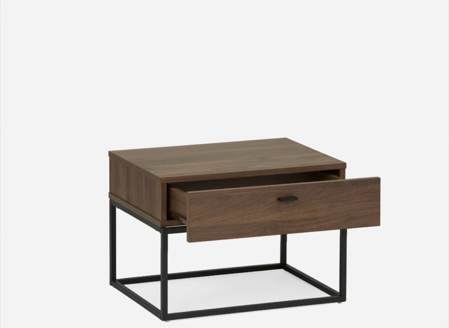Two Modern One-Drawer Nightstands