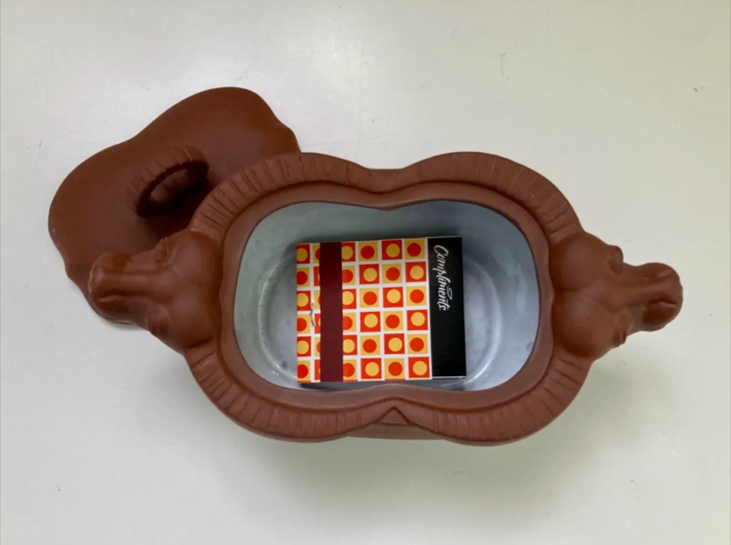 Vintage Japanese red clay trinket box image indicator(6)