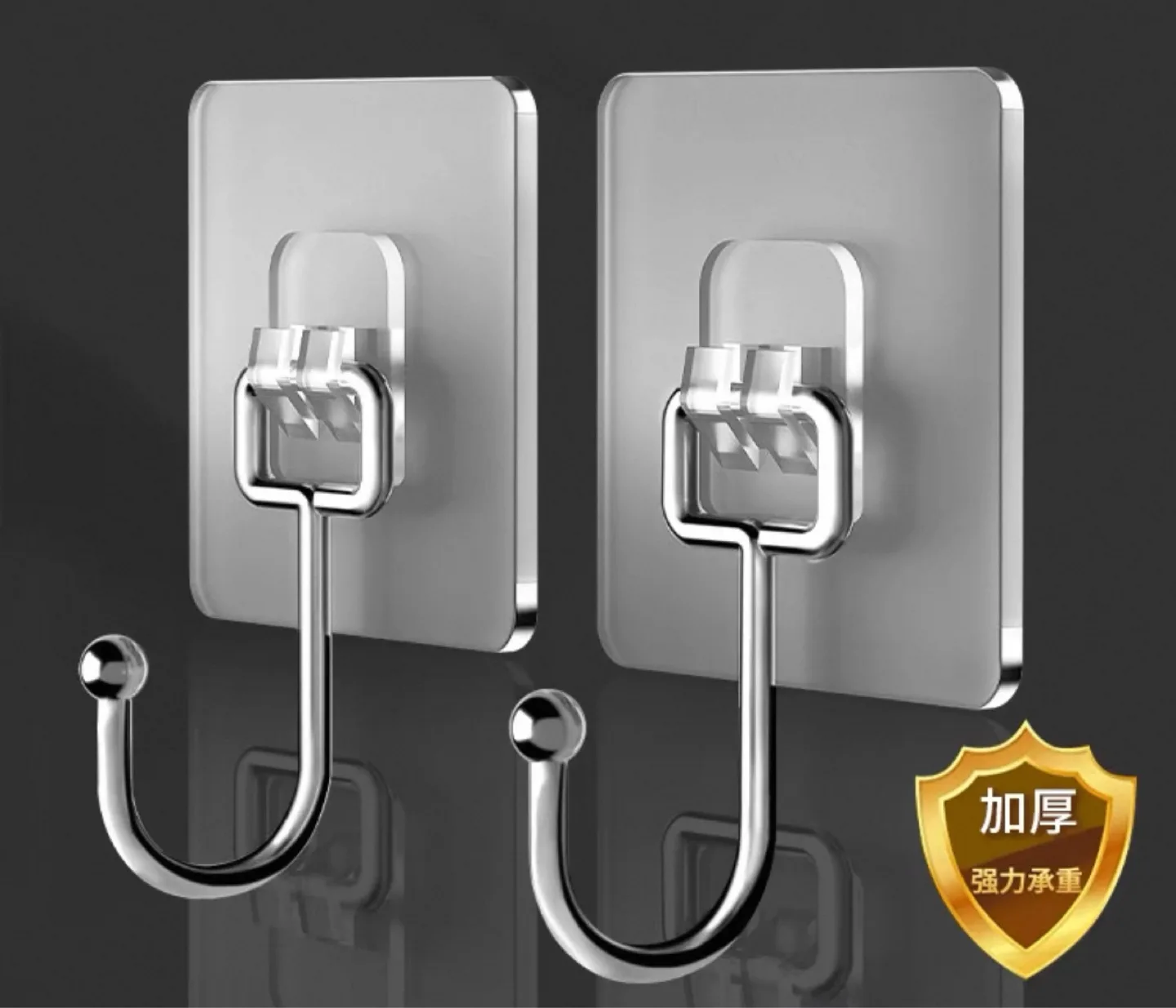 🔥NEW set of 4 Heavy-Duty Adhesive Hooks 💪🏻 thumbnail