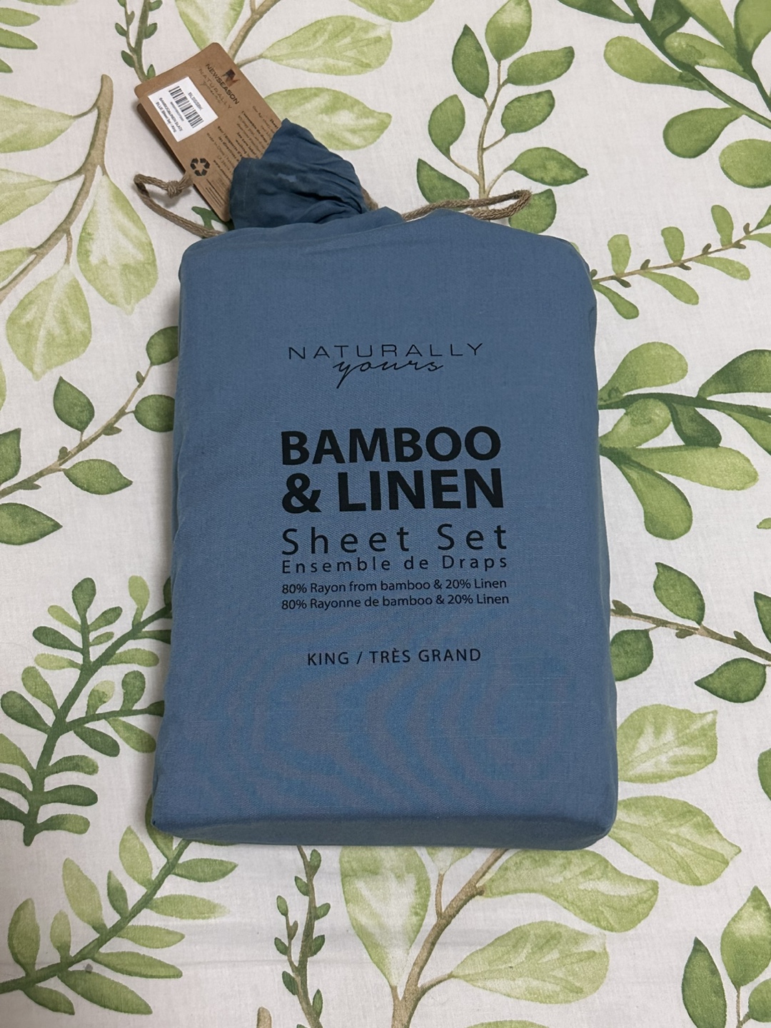 Naturally Yours Bamboo & Linen King Sheet Set