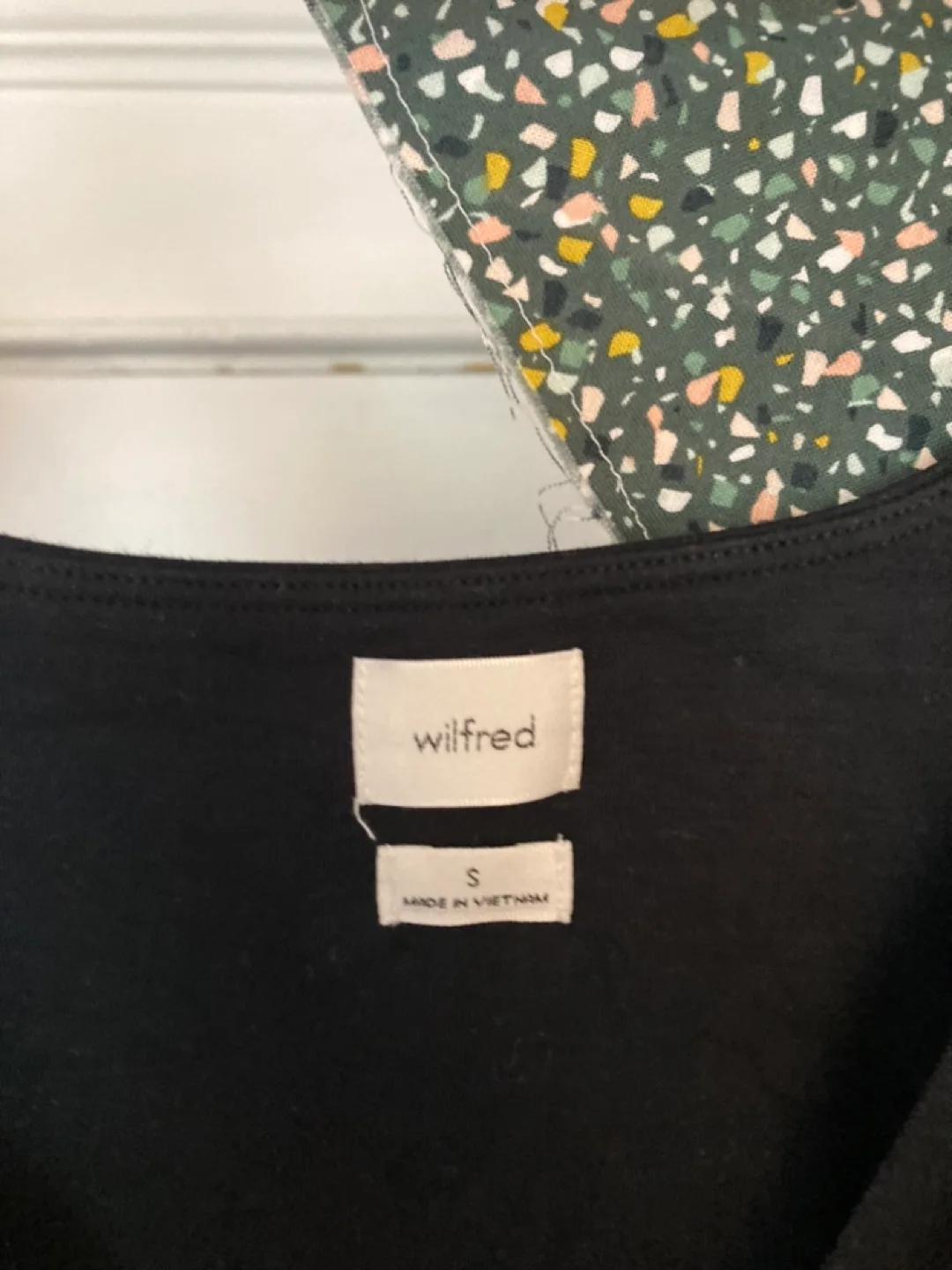 Wilfred black wrap mini dress - Size Small thumbnail