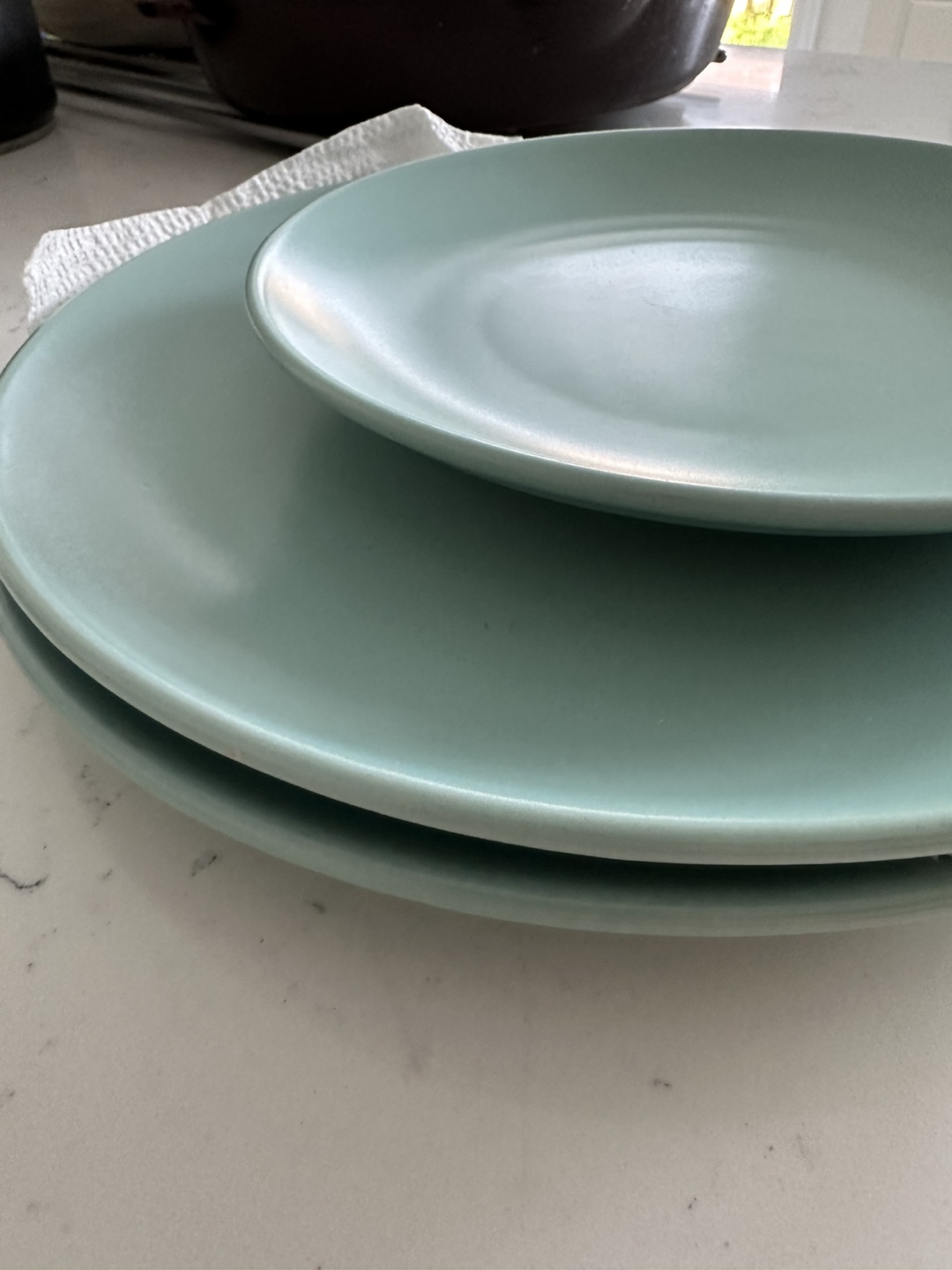 Ikea light teal/aqua ceramic plates