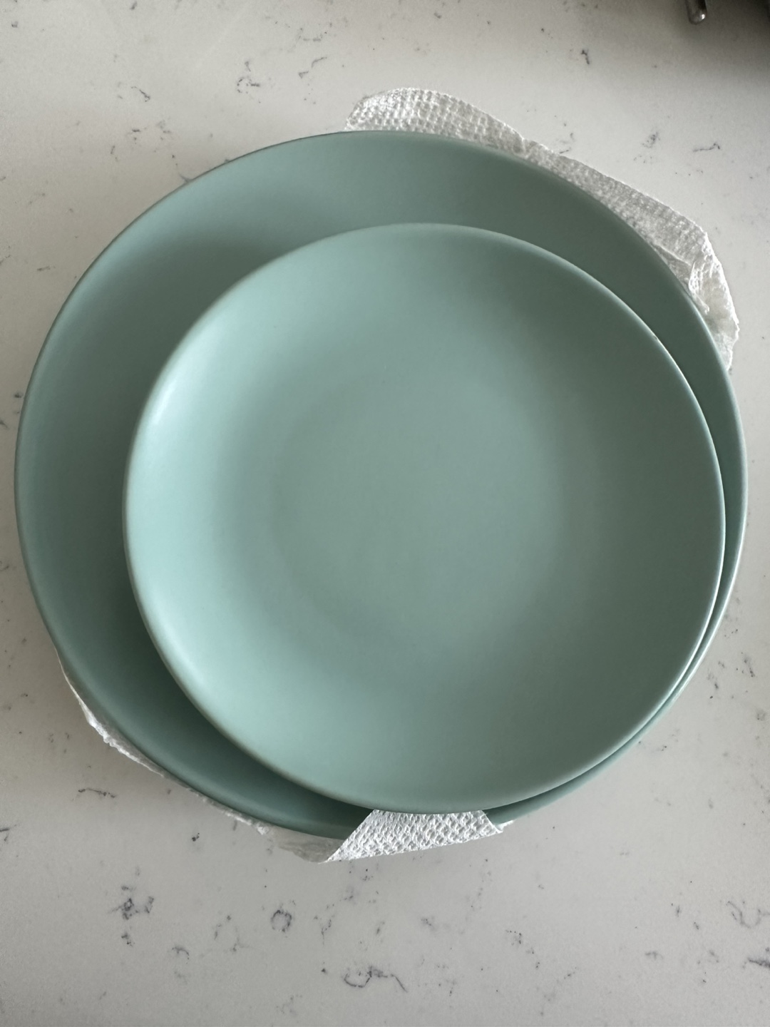 Ikea light teal/aqua ceramic plates - photo 2
