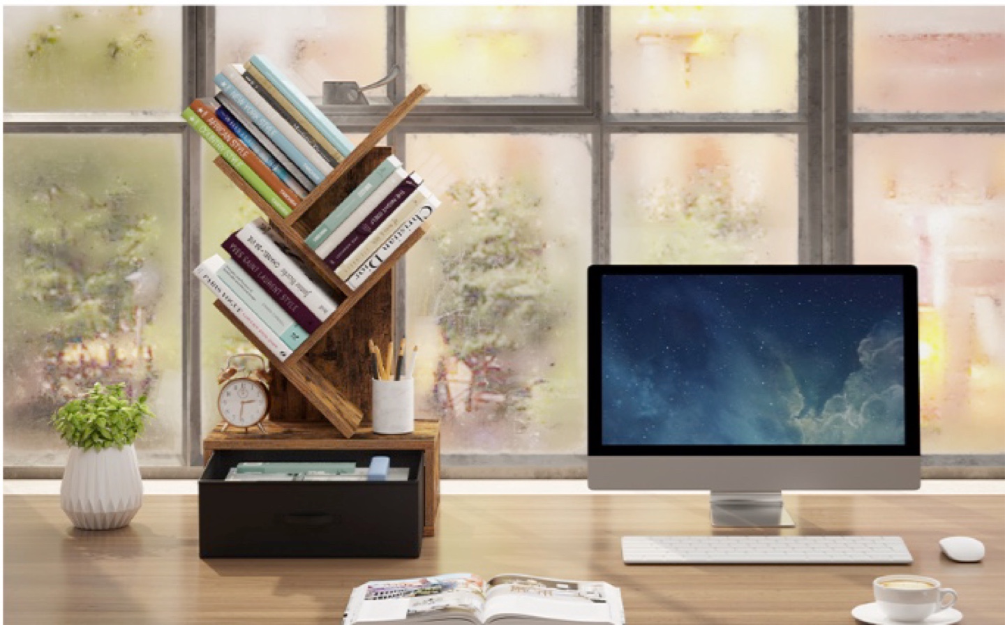 Small Tree Desktop Bookshelf - photo 4