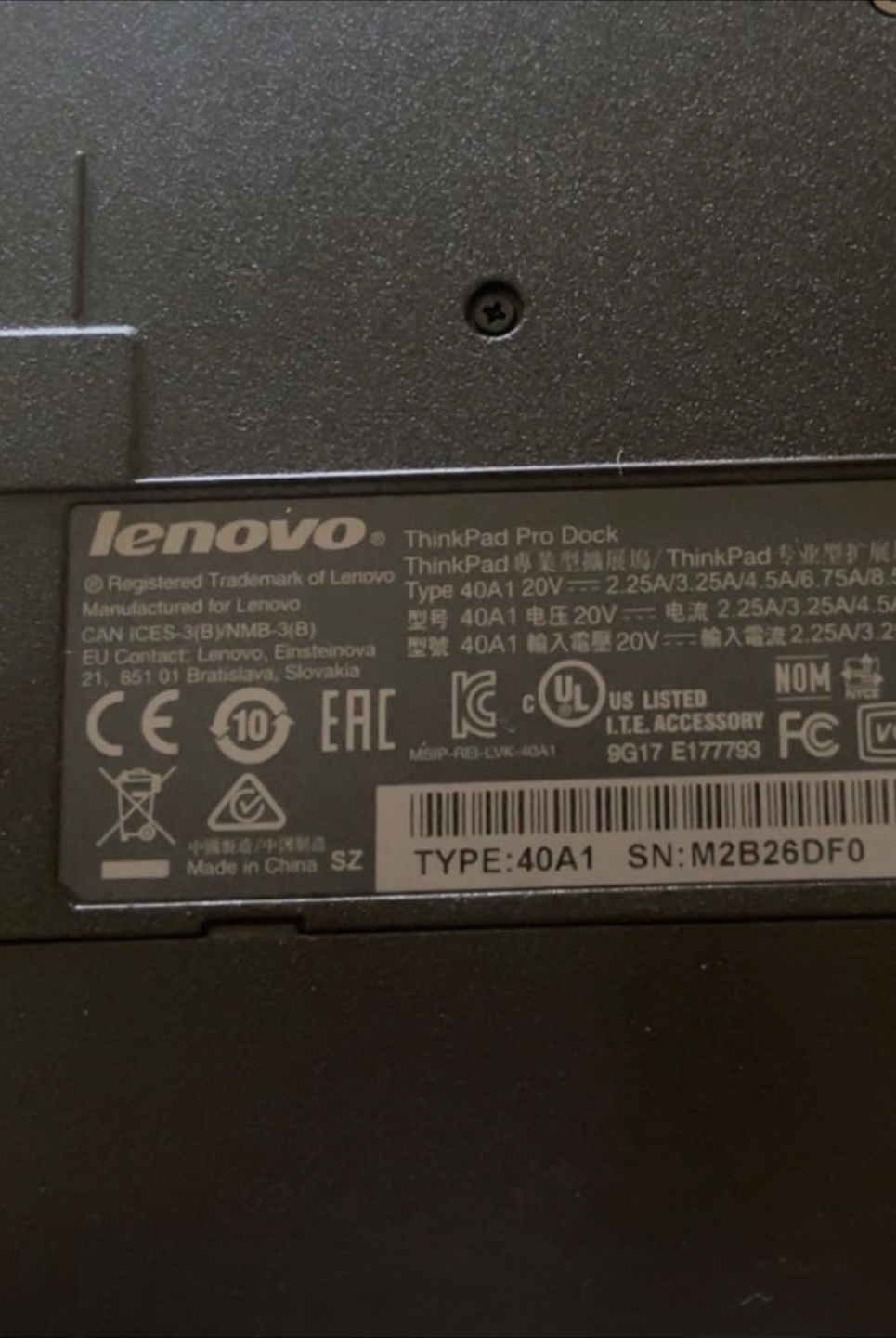 Lenovo ThinkPad Pro Dock - Type 40A1 - photo 5