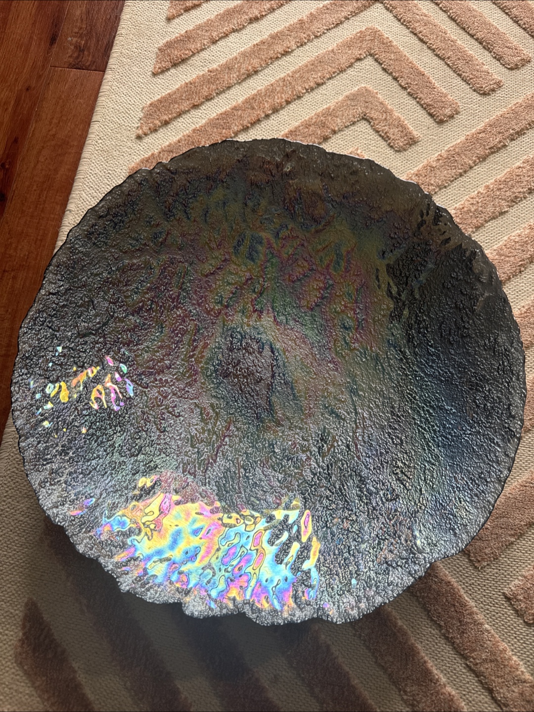 Large Decorative Glass Bowl