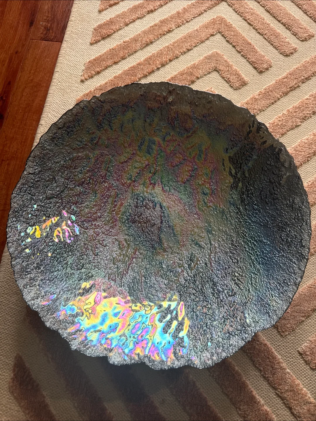 Large Decorative Glass Bowl