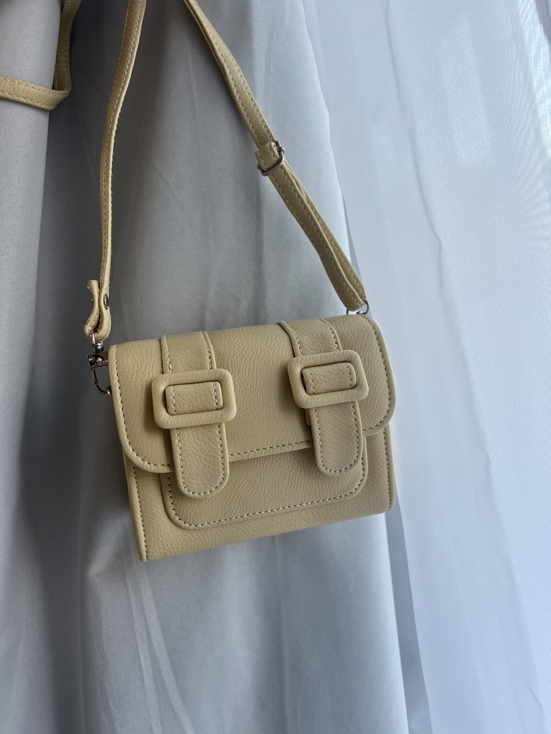 Merimies Pale Yellow Crossbody Bag