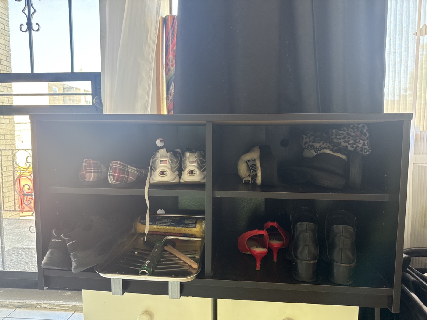 Dark Brown Wooden Shoe Rack - photo 4