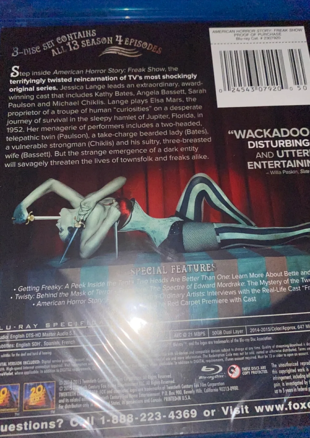 American Horror Story: - The Complete Fourth Season (Blu-ray) image indicator(3)