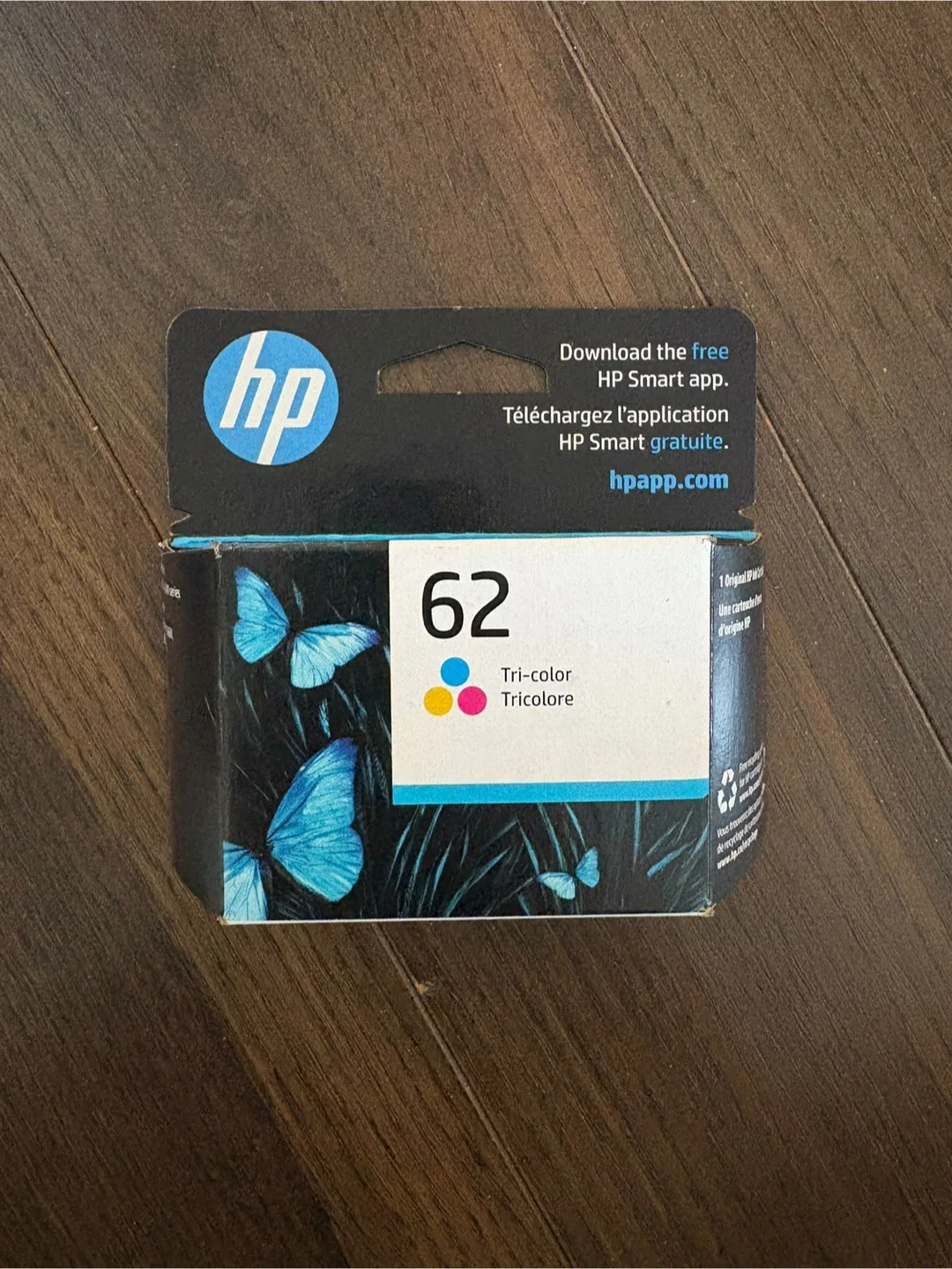 HP 62 Tri-colour Ink Cartridge