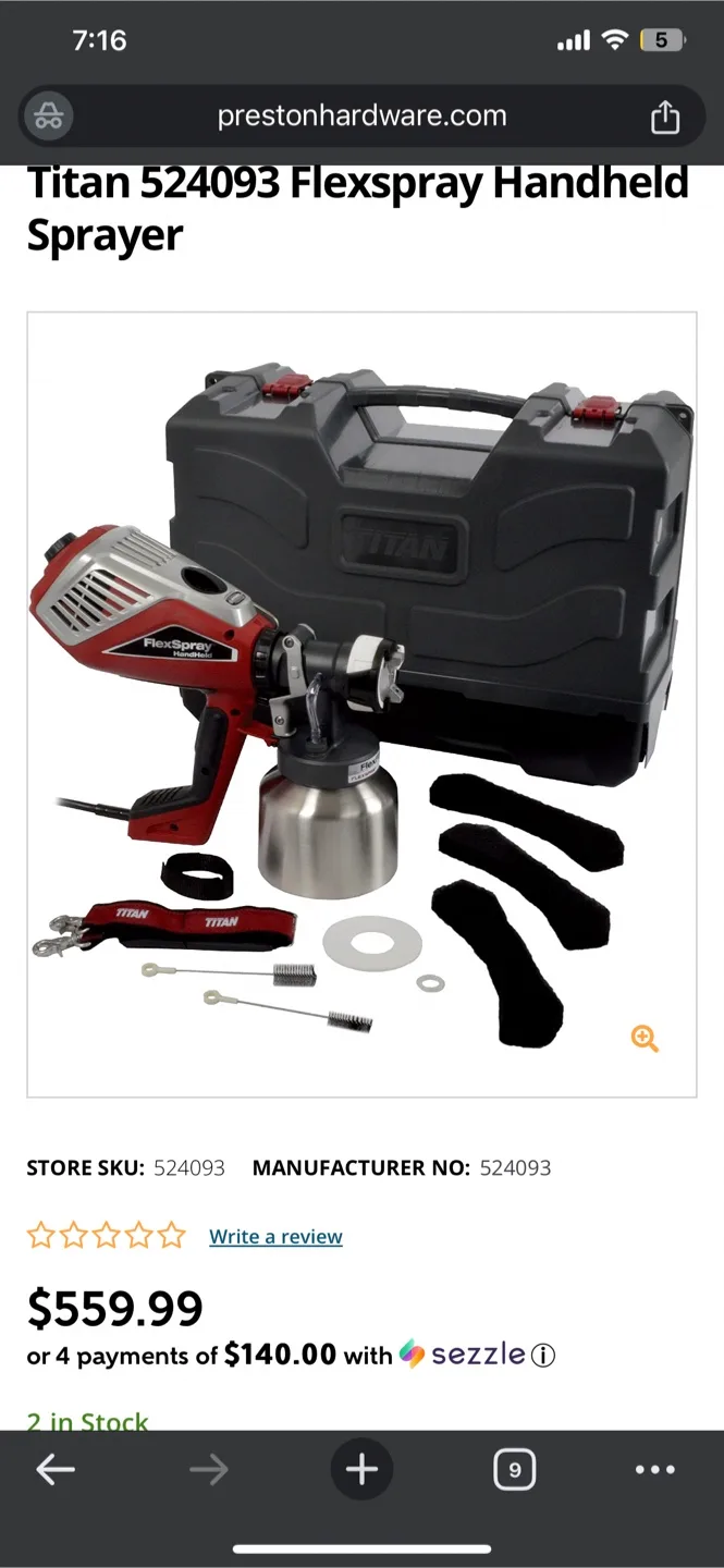 FlexSpray Handheld Paint Sprayer with Case image indicator(2)