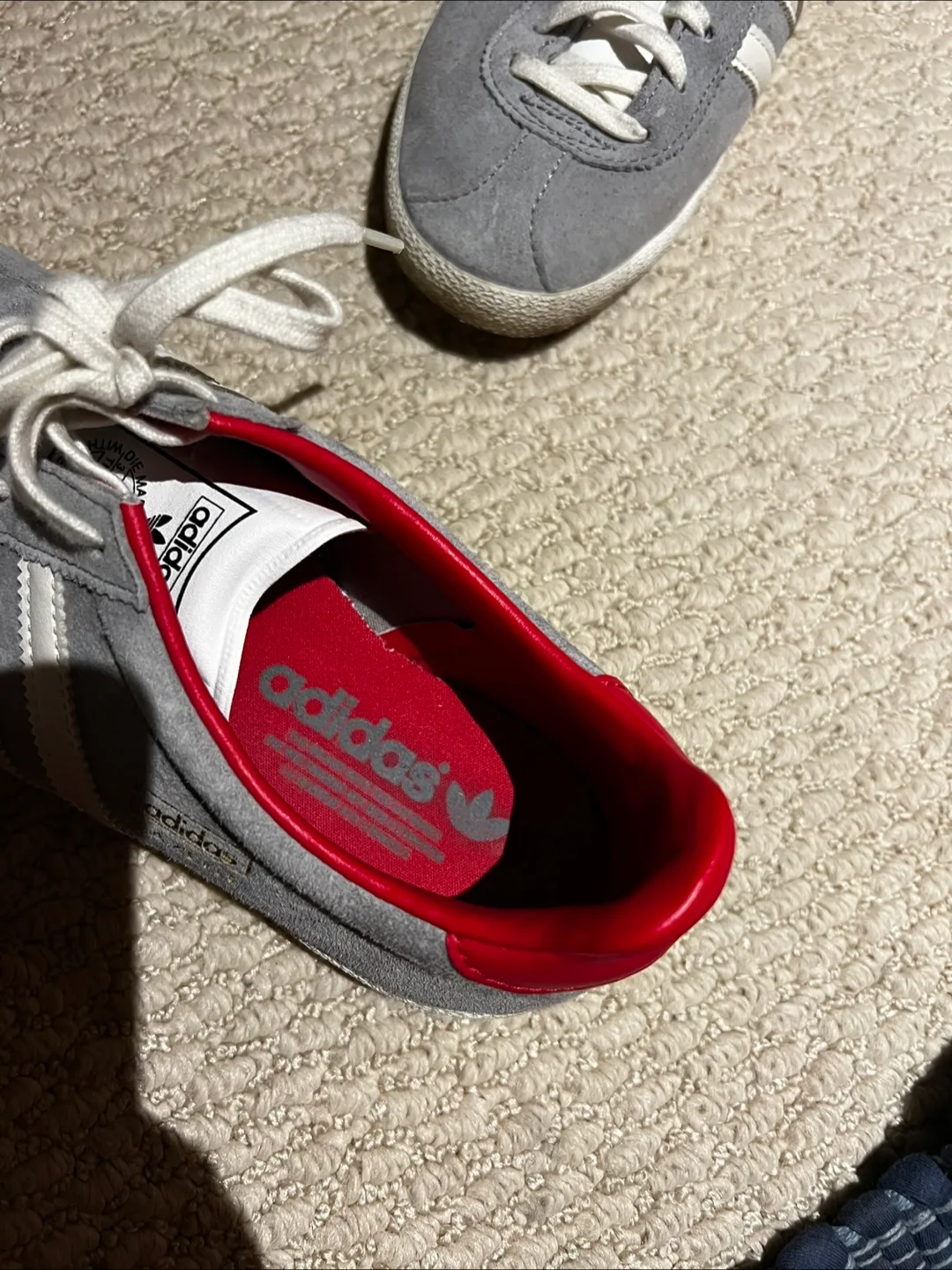 Adidas Gazelle Grey Suede Sneakers - Women's Size 5.5 image indicator(3)