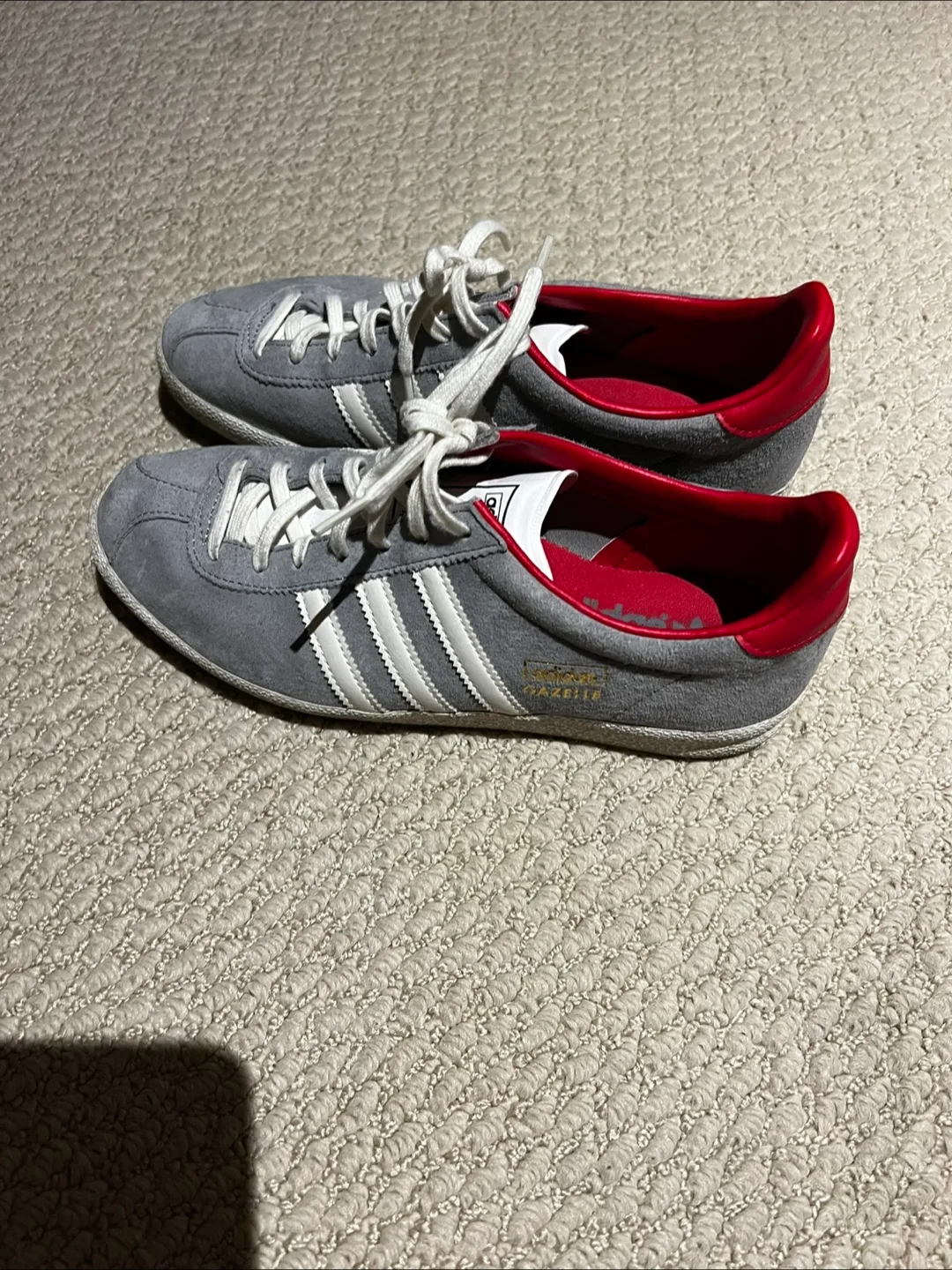 Adidas Gazelle Grey Suede Sneakers - Women's Size 5.5 thumbnail