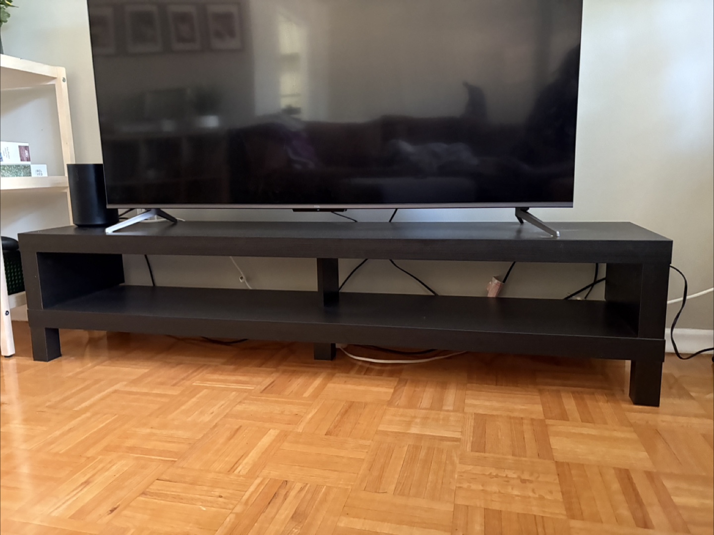 IKEA Black TV Stand Lack - photo 2
