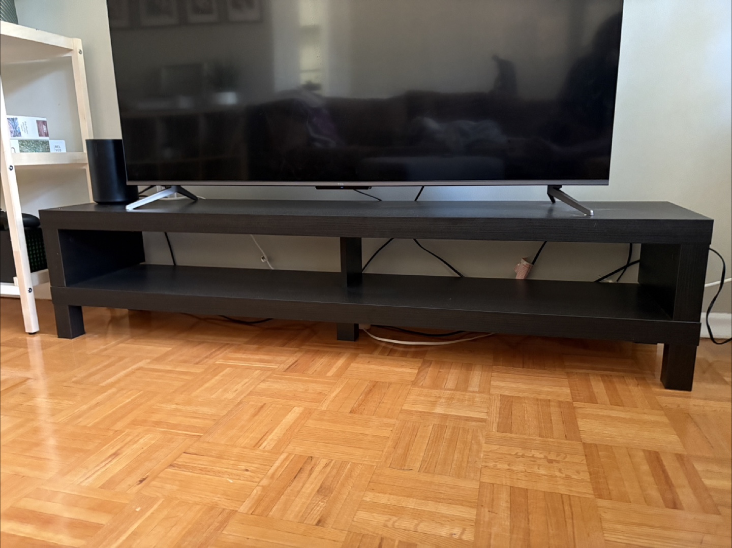 IKEA Black TV Stand Lack - photo 4