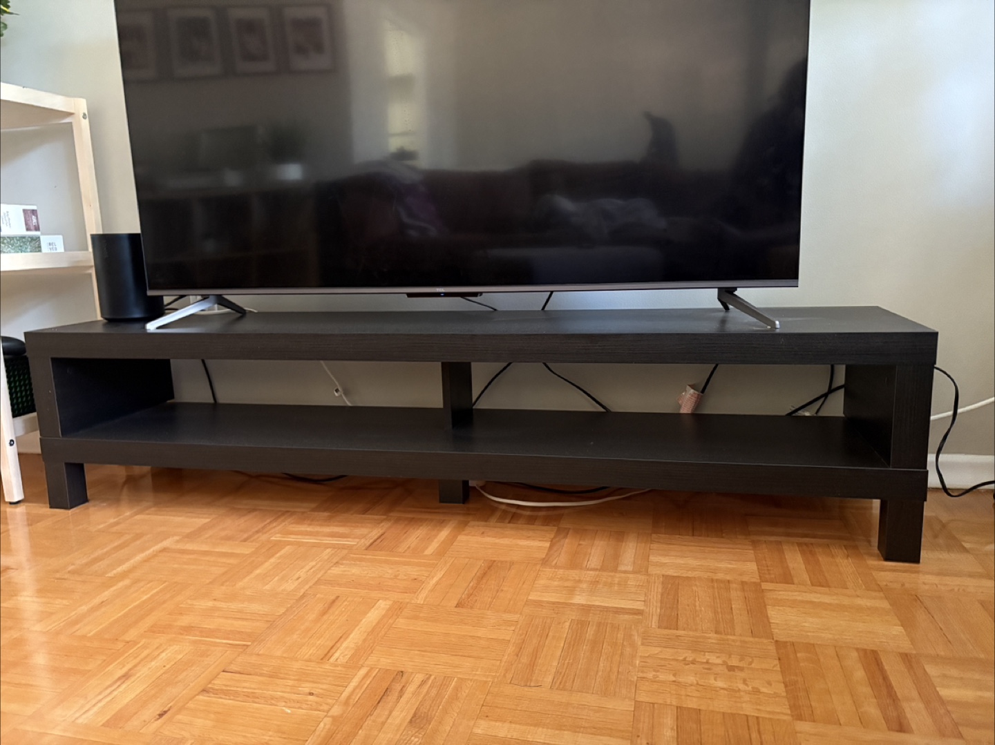 IKEA Black TV Stand Lack - photo 3