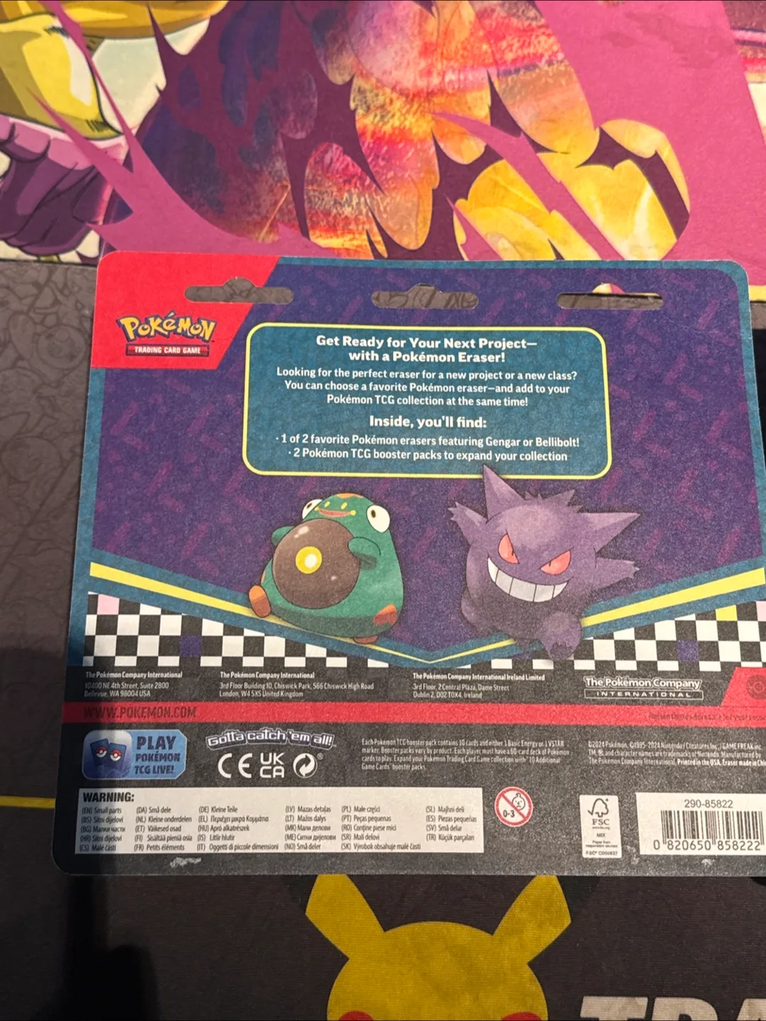 POKEMON Booster Packs w/Eraser image indicator(2)