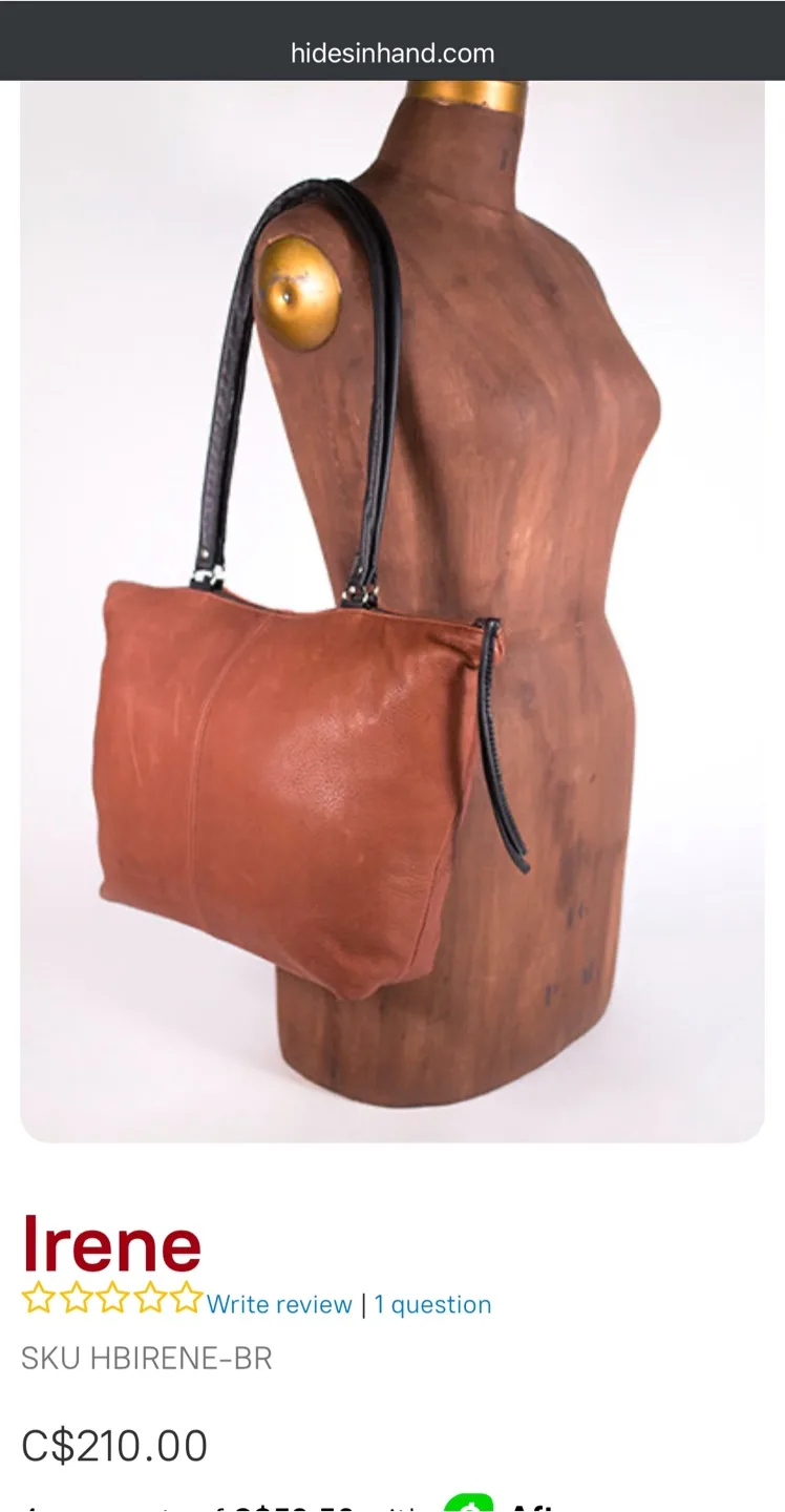 Hides In Hand Irene Leather Tote Bag / Purse image indicator(5)