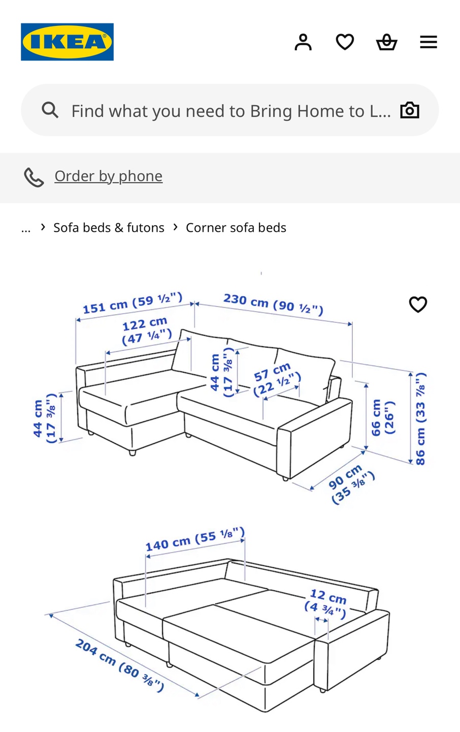 IKEA Friheten Corner Sofa Bed - Dark Grey - photo 3