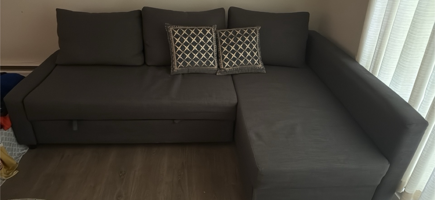 IKEA Friheten Corner Sofa Bed - Dark Grey - photo 2