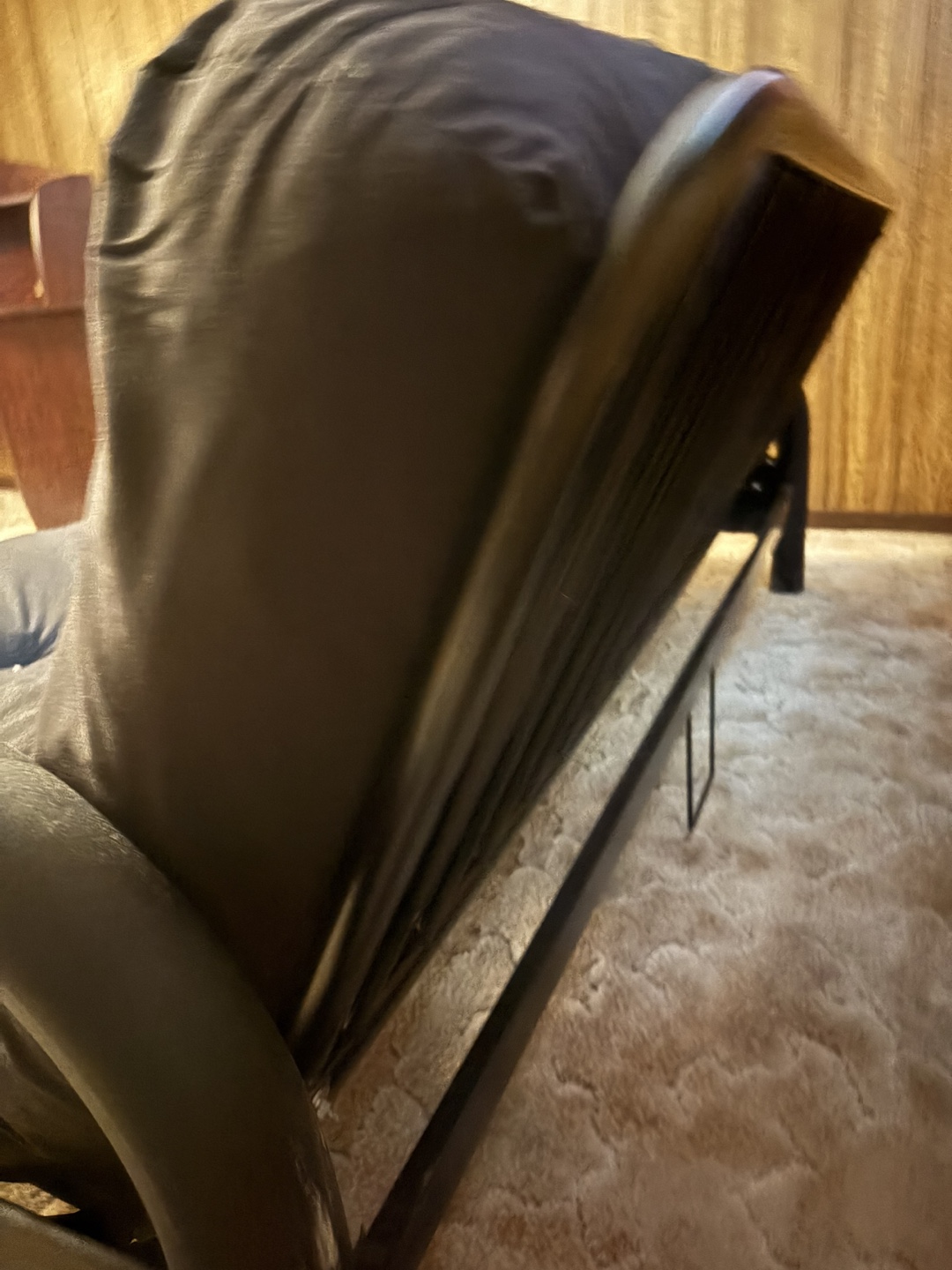 Black Futon Frame with Mattress - photo 3