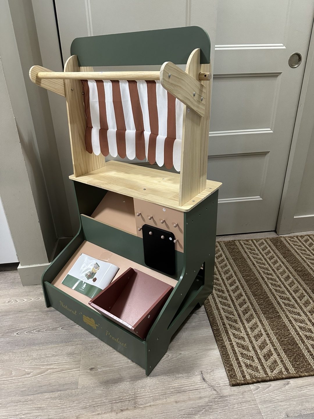 Brand new Kids Wooden Market Play Stand Toy - photo 5