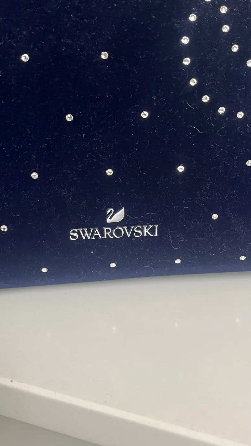 Swarovski Crystal-Embellished Velvet Cosmetic Bag image indicator(2)