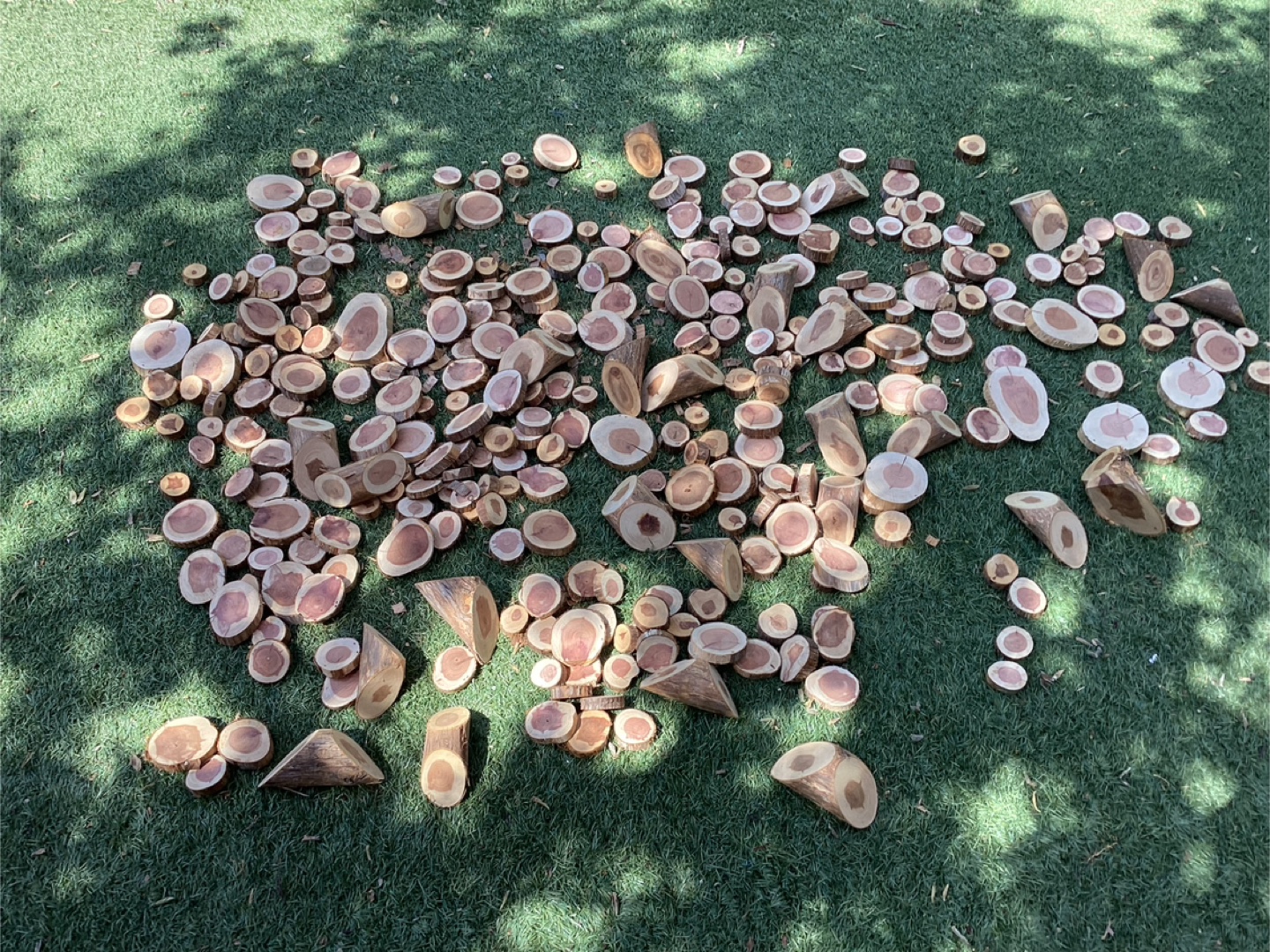 Bushel Basket Full of Wood Rounds ! - photo 3