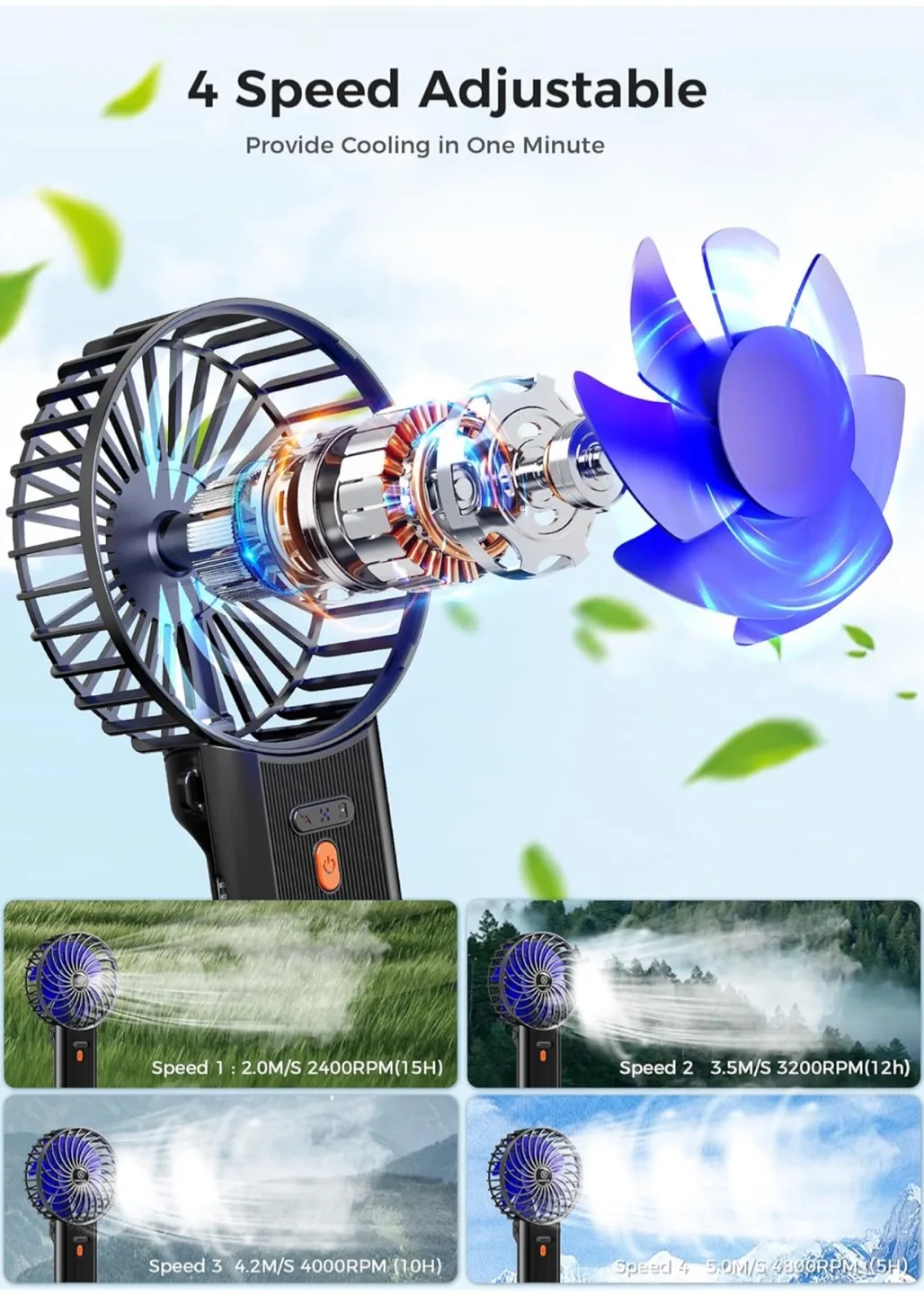 NECK FAN, NEW NO BOX, BATTERY UPTO 14hrs image indicator(3)