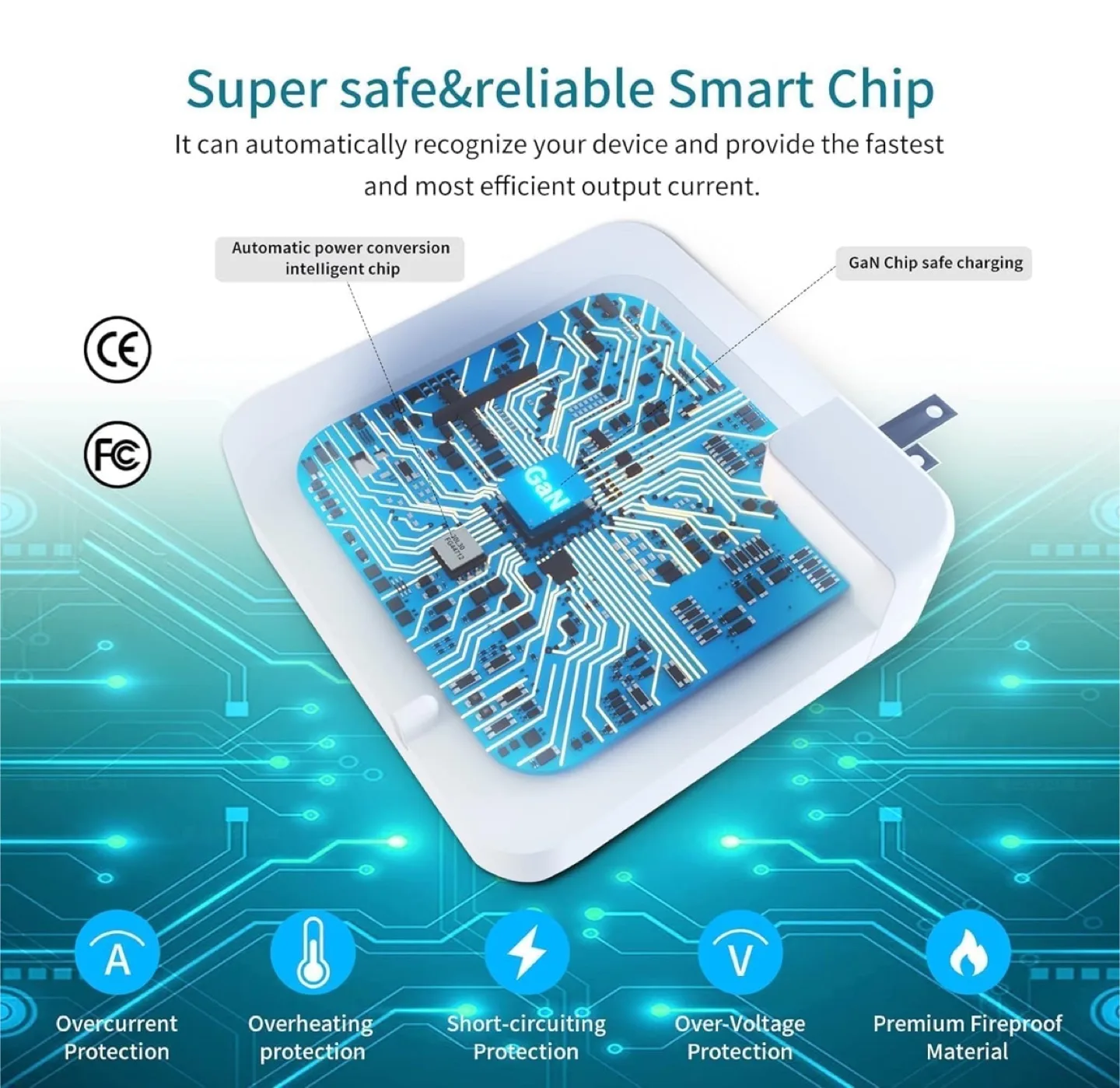 140W C to C Super Fast Charger 7.2 ft image indicator(4)