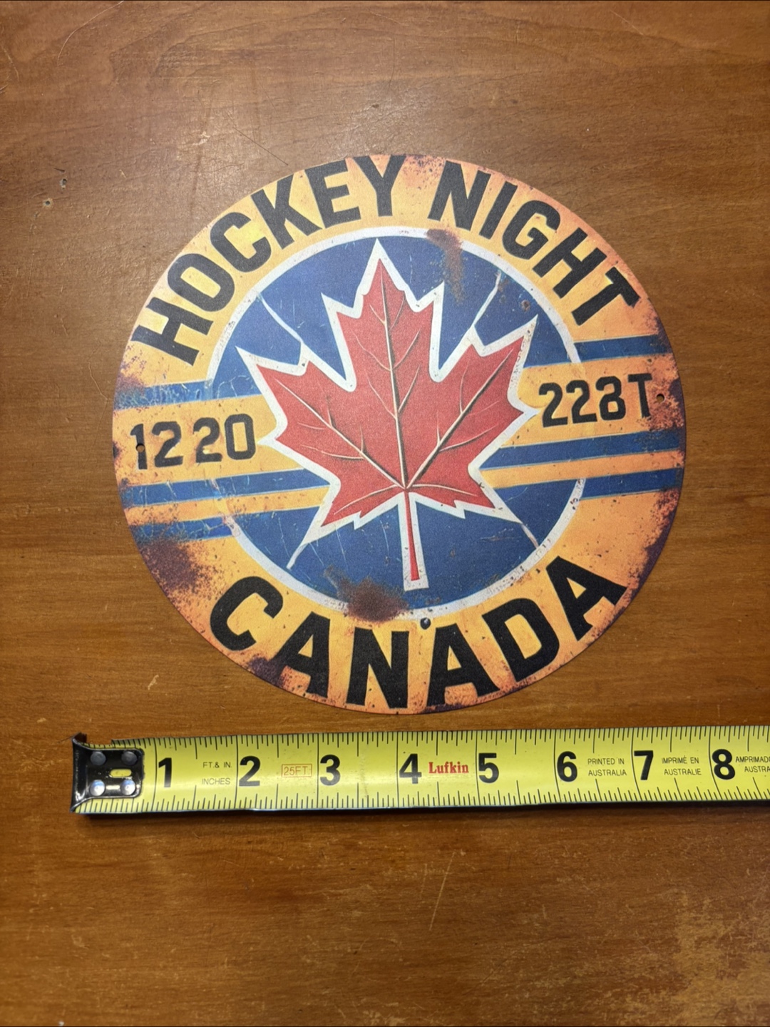 HOCKEY NIGHT CANADA 1220 228T sign !
