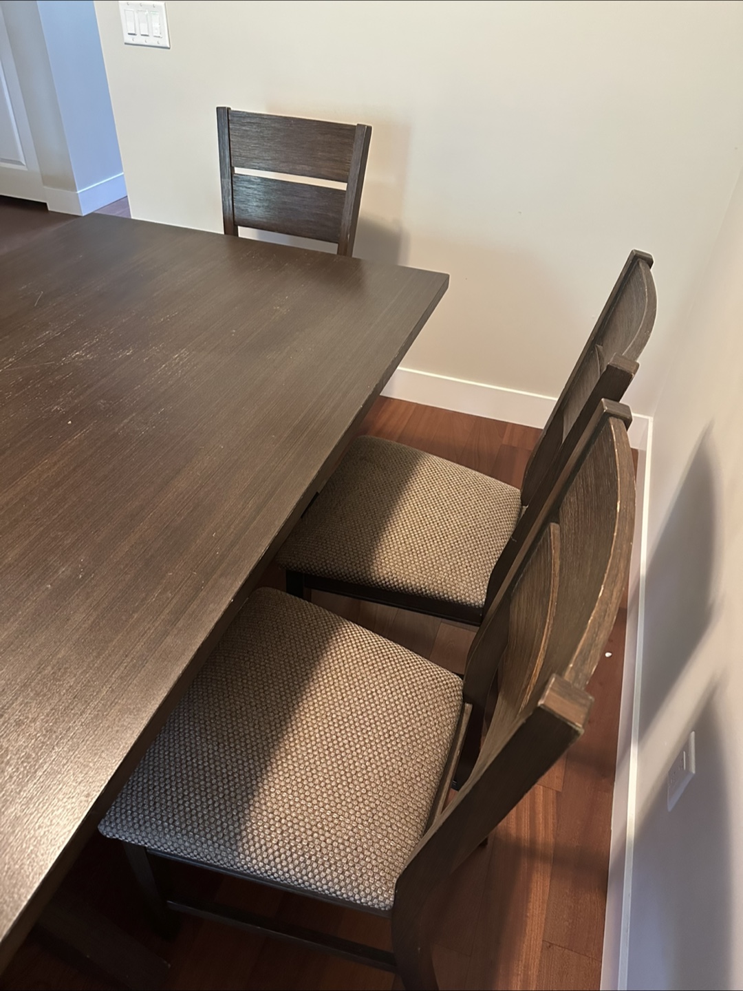 Dining Table Set with Bench and Four Chairs - photo 3
